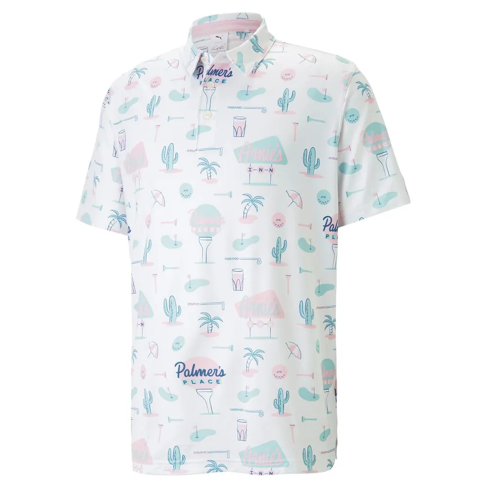 Men's AP Cloudspun Palmer's Place Short Sleeve Polo