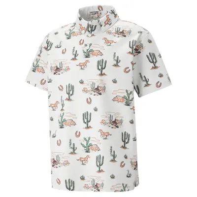 Men's Vented Wild West Short Sleeve Polo