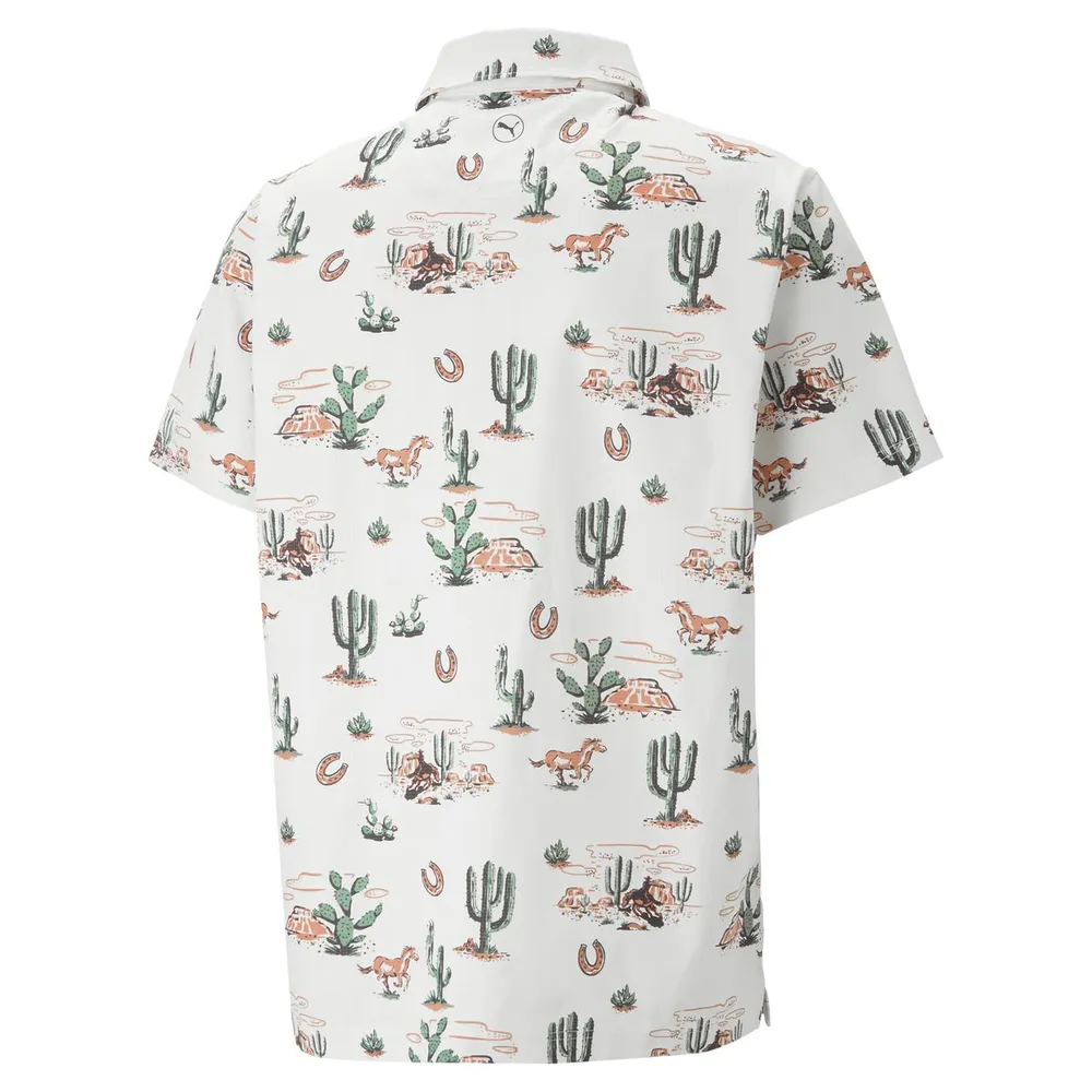 Men's Vented Wild West Short Sleeve Polo