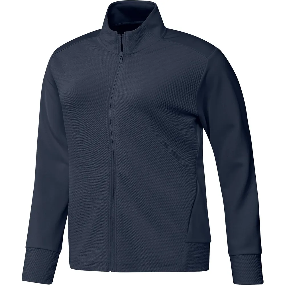 Women's Textured Full Zip Jacket Plus