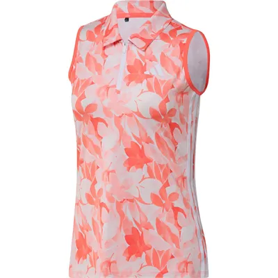 Women's Floral Sleeveless Polo