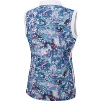 Women's Printed Sleeveless Polo