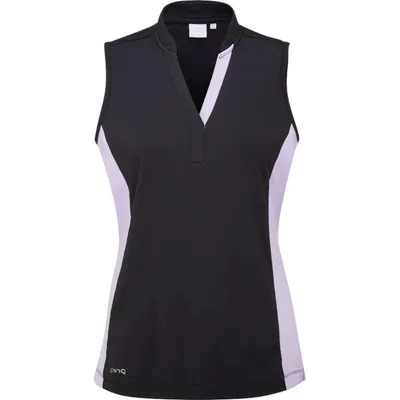 Women's Mandarin Collar Sleeveless Top