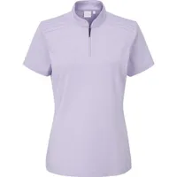 Women's Zip Neck Short Sleeve Polo