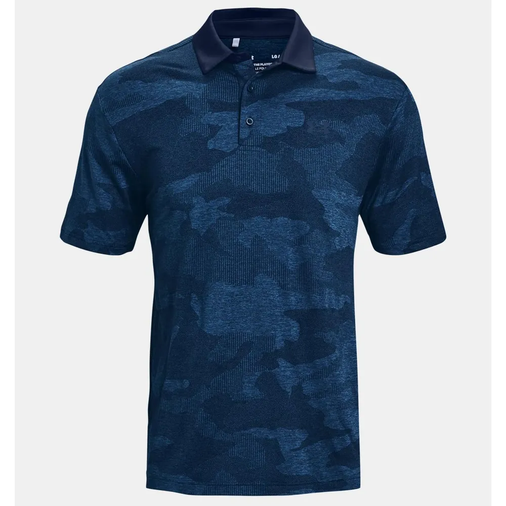 Men's Camo Jacquard Short Sleeve Polo