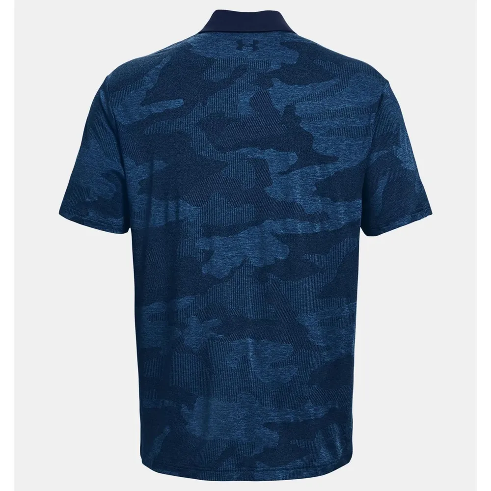 Men's Camo Jacquard Short Sleeve Polo