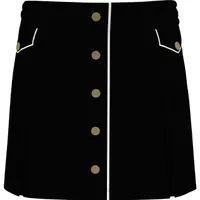 Women's Retro Snap Front Pleated Skort