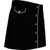 Women's Retro Snap Front Pleated Skort