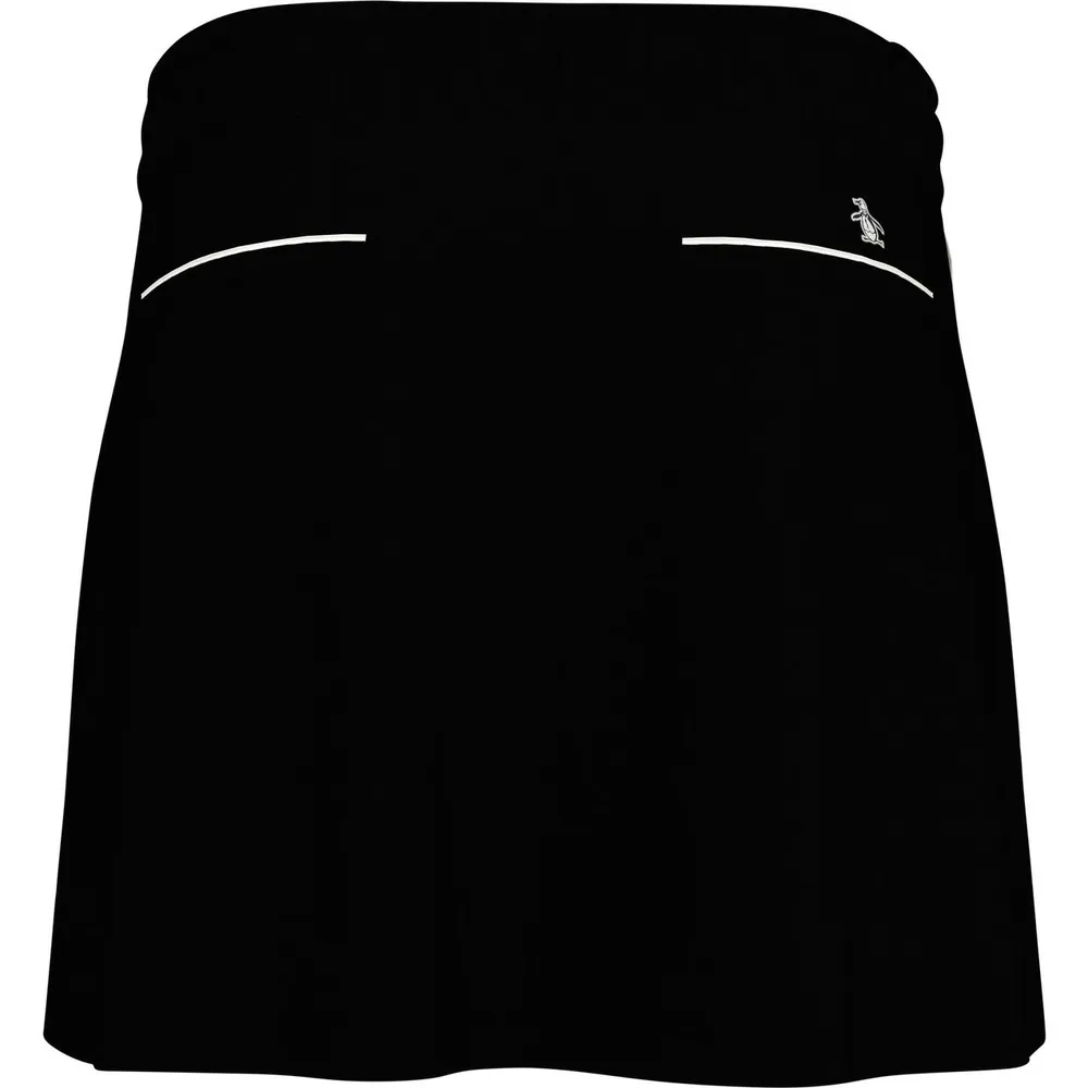 Women's Retro Snap Front Pleated Skort