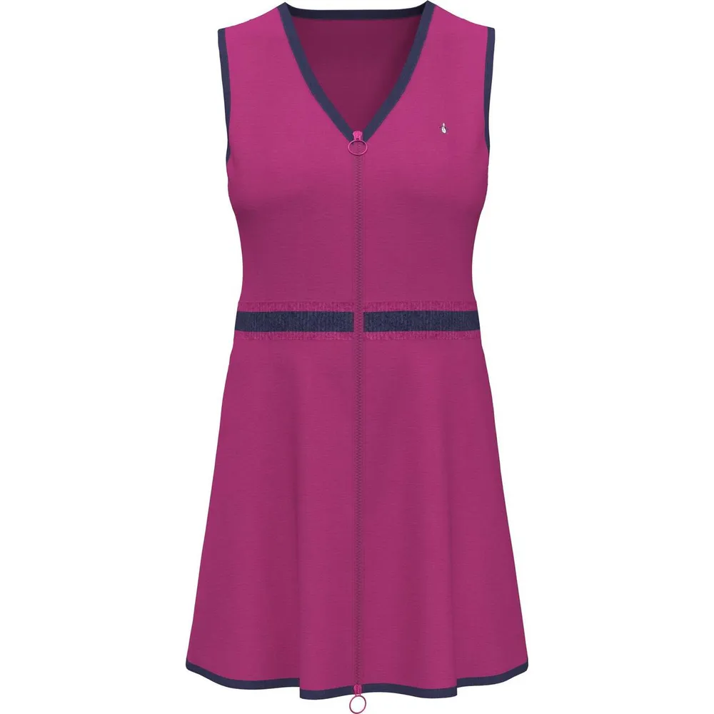 Women's Front Zip Sleeveless Dress