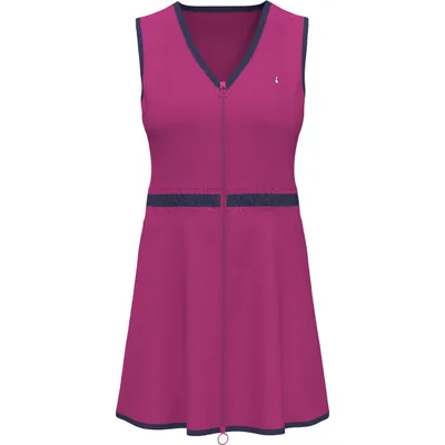 Women's Front Zip Sleeveless Dress