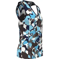 Women's Abstract Print V-Neck Sleeveless Top