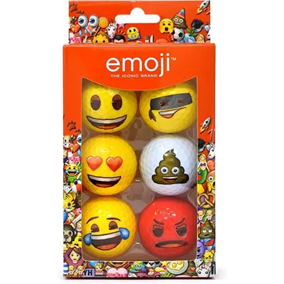 Emoji Golf Balls - 6 Pack