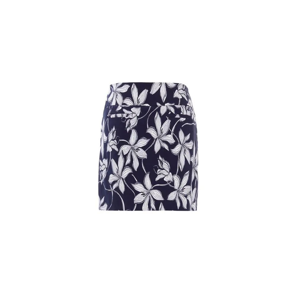 Women's Lily Print 18 Inch Skort