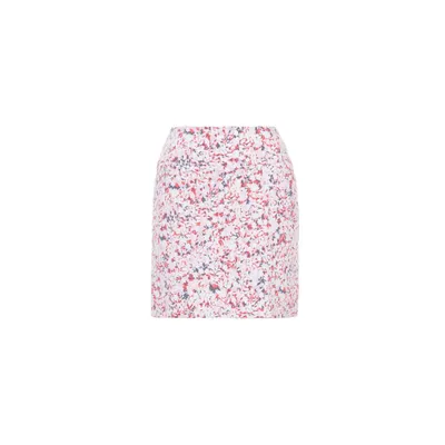 Women's Coral Shrub Printed 18 Inch Skort