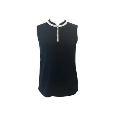 Women's Mock Neck Sleeveless Top