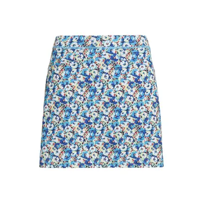 Women's Costal Floral Print 17 Inch Aim Skort