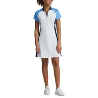 Women's Colourblock Short Sleeve Polo Dress