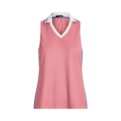 Women's V-Neck Sleeveless Polo