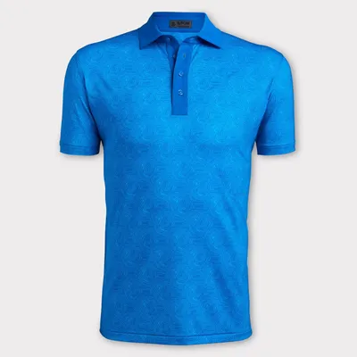 Men's Printed Short Sleeve Polo