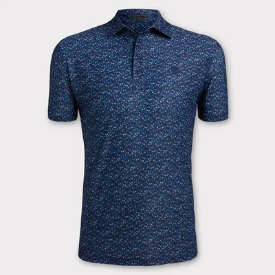 Men's Aye Papi Printed Pique Short Sleeve Polo