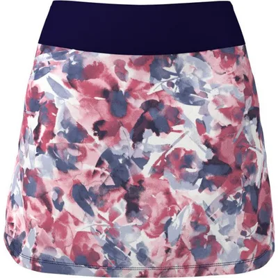 Women's Floral Print 17 Inch Skort