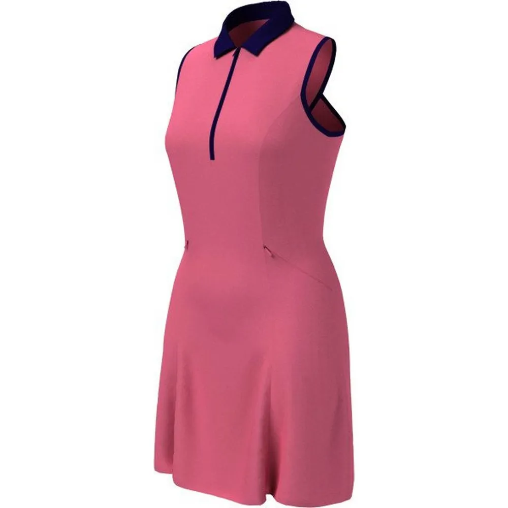 Women's Racer Back Sleeveless Polo Dress