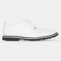 Men's Debossed Gallivanter Spikeless Golf Shoe - White/Black