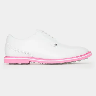 Men's Brogue Heel Gallivanter Spikeless Golf Shoe - White/Pink