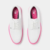 Men's Brogue Heel Gallivanter Spikeless Golf Shoe - White/Pink