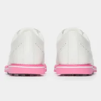 Men's Brogue Heel Gallivanter Spikeless Golf Shoe - White/Pink