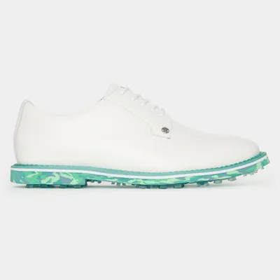 Men's Saddle Gallivanter Spikeless Golf Shoe - White/Green