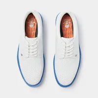 Men's Perforated Gallivanter Spikeless Golf Shoe - White/Blue