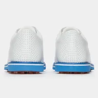 Men's Perforated Gallivanter Spikeless Golf Shoe - White/Blue