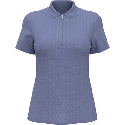 Women's Pro Spin 1/4 Zip Heather Short Sleeve Polo