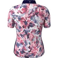 Women's Floral Print Short Sleeve Polo