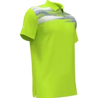 Men's Active Textured Print Short Sleeve Polo