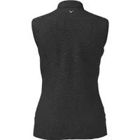 Women's 1/4 Zip Heather Sleeveless Polo