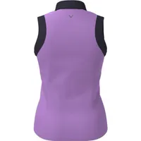 Women's Colourblock Sleeveless Polo