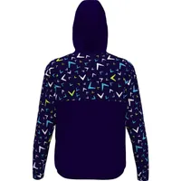 Men's Multi-Coloured Print Wind 1/4 Zip Pullover