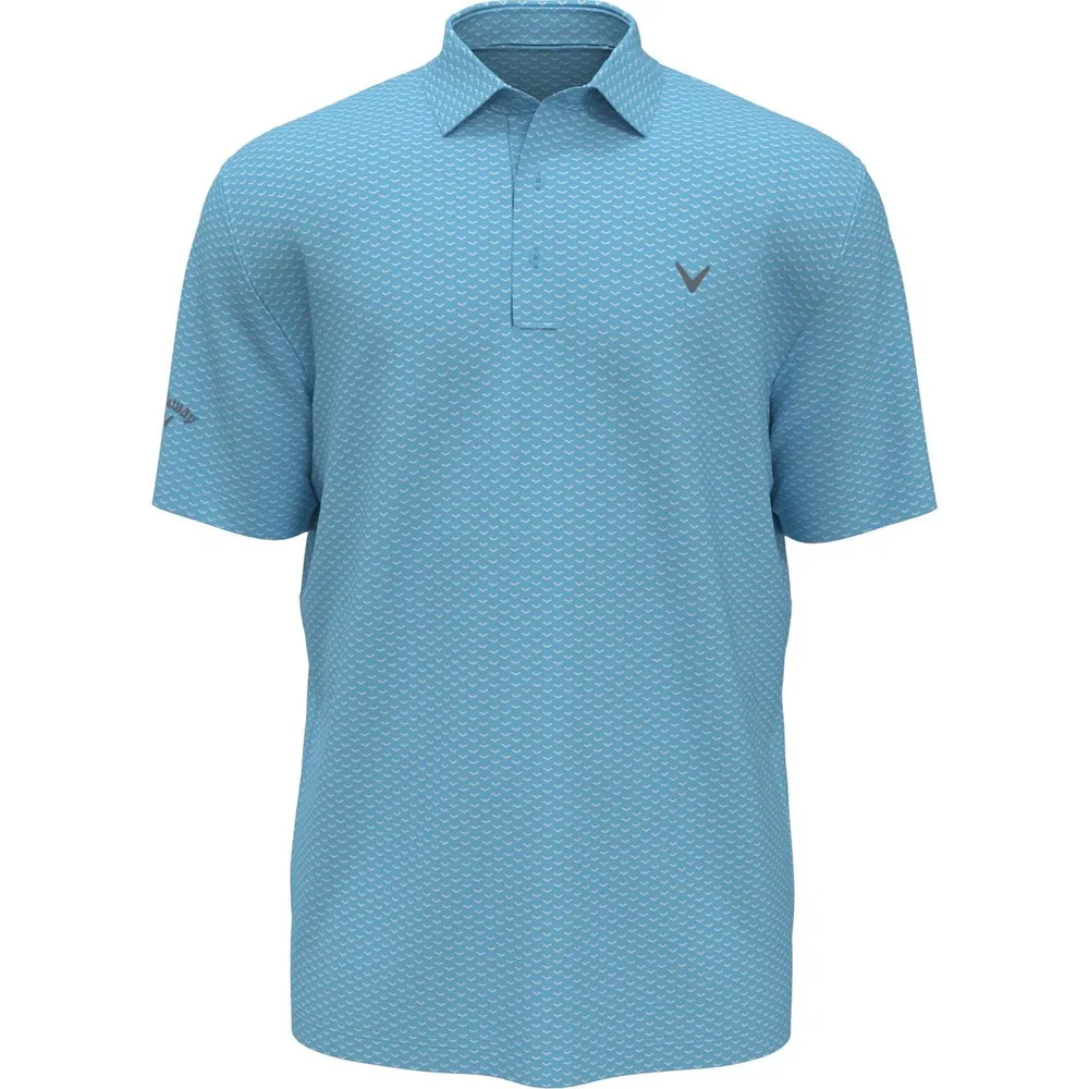 Men's Chev Jacquard Short Sleeve Polo