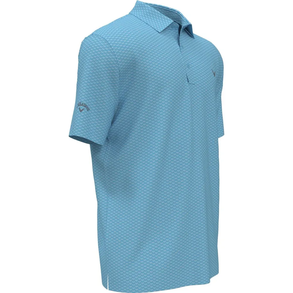 Men's Chev Jacquard Short Sleeve Polo