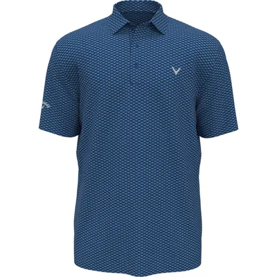 Men's Chev Jacquard Short Sleeve Polo