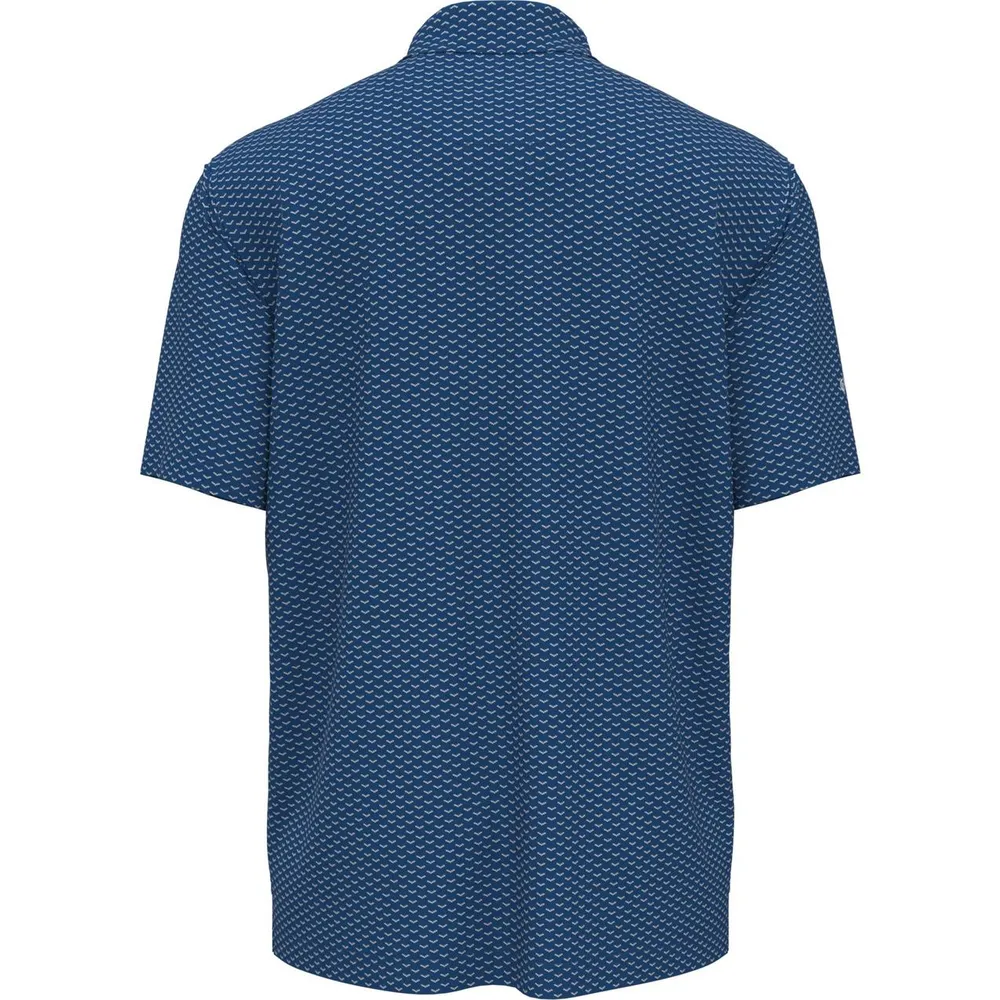 Men's Chev Jacquard Short Sleeve Polo