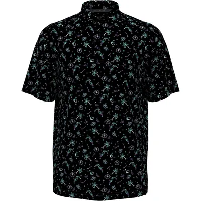 Men's All Over Golf Conversational Short Sleeve Polo