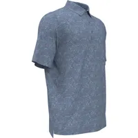 Men's Linear Abstract Short Sleeve Polo