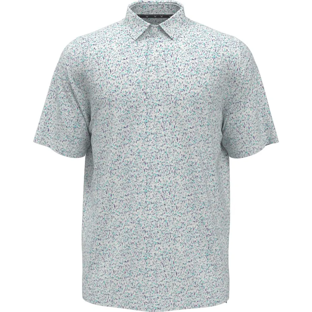 Men's All Over Micro Abstract Short Sleeve Polo