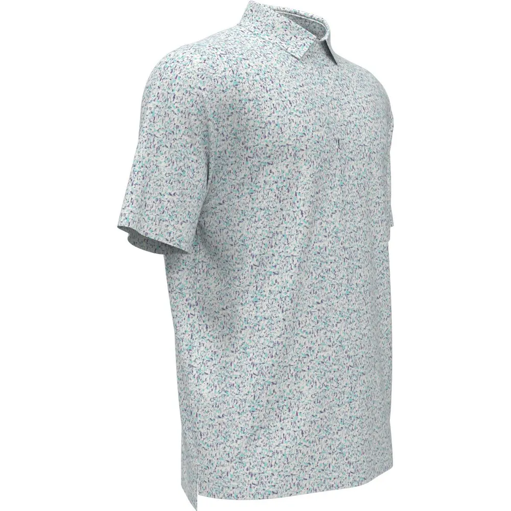 Men's All Over Micro Abstract Short Sleeve Polo