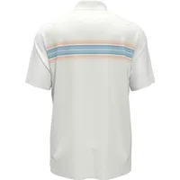 Men's Yarn Dye Oxford Stripe Short Sleeve Polo