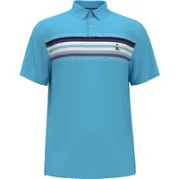 Men's Coastal Ombre Stripe Short Sleeve Polo